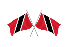 Trinidad and Tobago Waving Friendship Flag flag