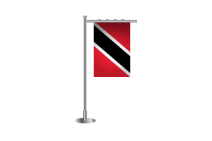 3d Trinidad and Tobago Standing Flag flag