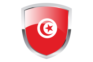 National Flag of Tunisia Clipart flag