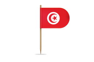 Tunisia Flag for Desk, Table flag