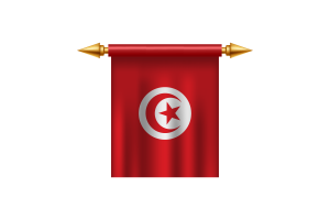 Tunisia Emblem flag