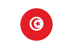 Tunisia Flag Circle Vector Free flag