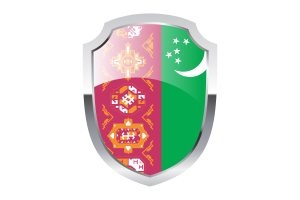 Turkmenistan Shield Logo flag