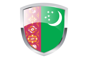 National Flag of Turkmenistan Clipart flag