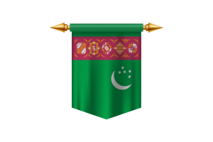 Emblem of the Turkmenistan flag