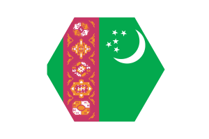 Turkmenistan Flag Vector Free | SVG and PNG flag