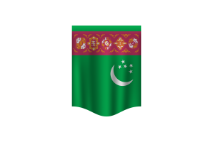 Turkmenistan Flag Banner flag