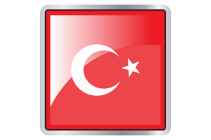 Turkey Flag Square icon flag