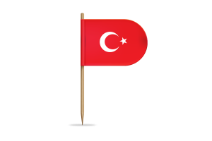 Turkey Flag for Desk, Table flag