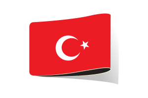 Turkey Flag Illustration Clipart flag