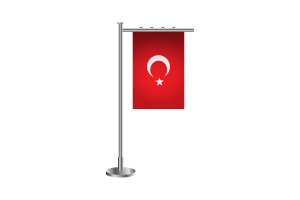 3d Turkey Standing Flag flag