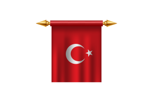 Turkey Emblem flag