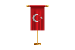 Turkey Ceremonial Flag Vector Free flag