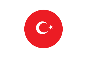 Turkey Flag Circle Vector Free flag