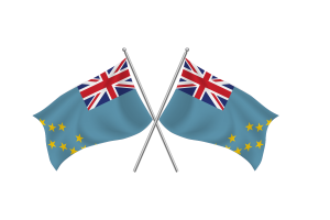 Tuvalu Waving Friendship Flag flag