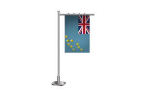 3d Tuvalu Standing Flag flag