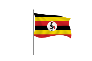 Uganda Flag Clipart flag