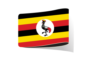 Uganda Flag Illustration Clipart flag