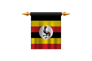Uganda Emblem flag