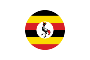 Uganda Flag Circle Vector Free flag