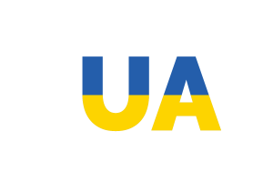 Ukraine Country Code flag