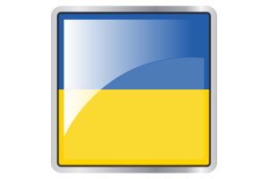 Ukraine Flag Square icon flag