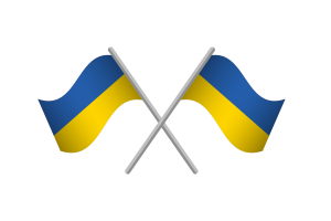 Ukraine Flag Emblem Vector Free flag