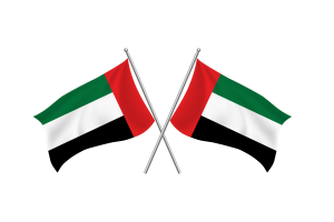 United Arab Emirates Waving Friendship Flag flag