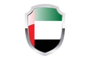 United Arab Emirates Shield Logo flag