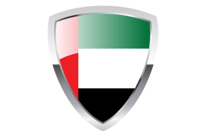 United Arab Emirates Shield Flag flag