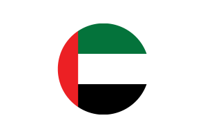 United Arab Emirates Flag Circle Vector Free flag