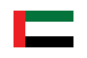 United Arab Emirates Flag Triangle Vector Illustration flag