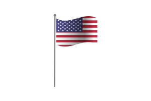 Bandiera sventolante degli Stati Uniti d'America flag
