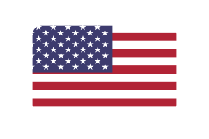 Bandiera degli Stati Uniti d'America Forma Triangolare Arrotondata flag