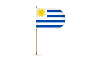 Uruguay Flagge für Schreibtisch, Tisch flag