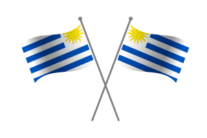 Freundschaftsflagge von Uruguay flag