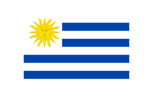 Uruguay Flagge dreieckige Vektorillustration flag