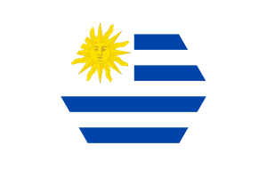 Uruguay Flagge Vektorillustration flag