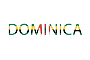 Dominica Text Art flag