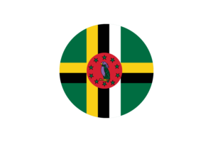 Dominica Flag Circle Vector Free flag