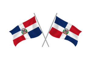 Dominican Waving Friendship Flag flag