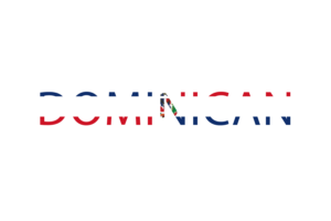 Dominican Text Art flag