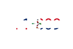 Dominican Calling Code flag