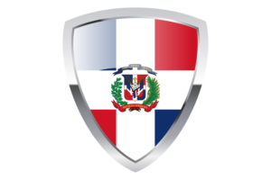 Dominican Shield Flag flag