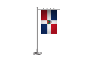 3d Dominican Standing Flag flag