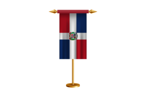 Dominican Ceremonial Flag Vector Free flag