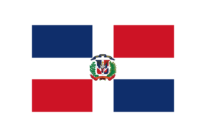 Dominican Flag Triangle Vector Illustration flag