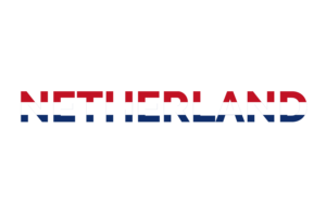 Netherland Text Art flag