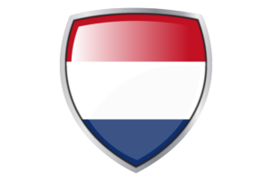 Netherland Flag Couche Heraldic Shield flag