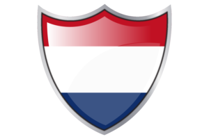 Shield with Flag of Netherland flag